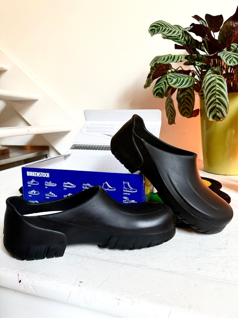 Birkenstock Black Slip-On Professional Clogs